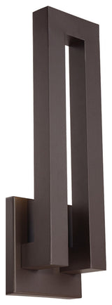 Modern Forms Forq LED Wall Light, Bronze, 24"