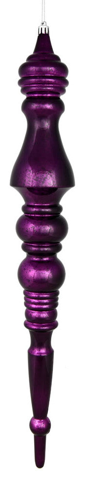 Vickerman N190926D 20" Plum Mercury Finial, Pack of 2