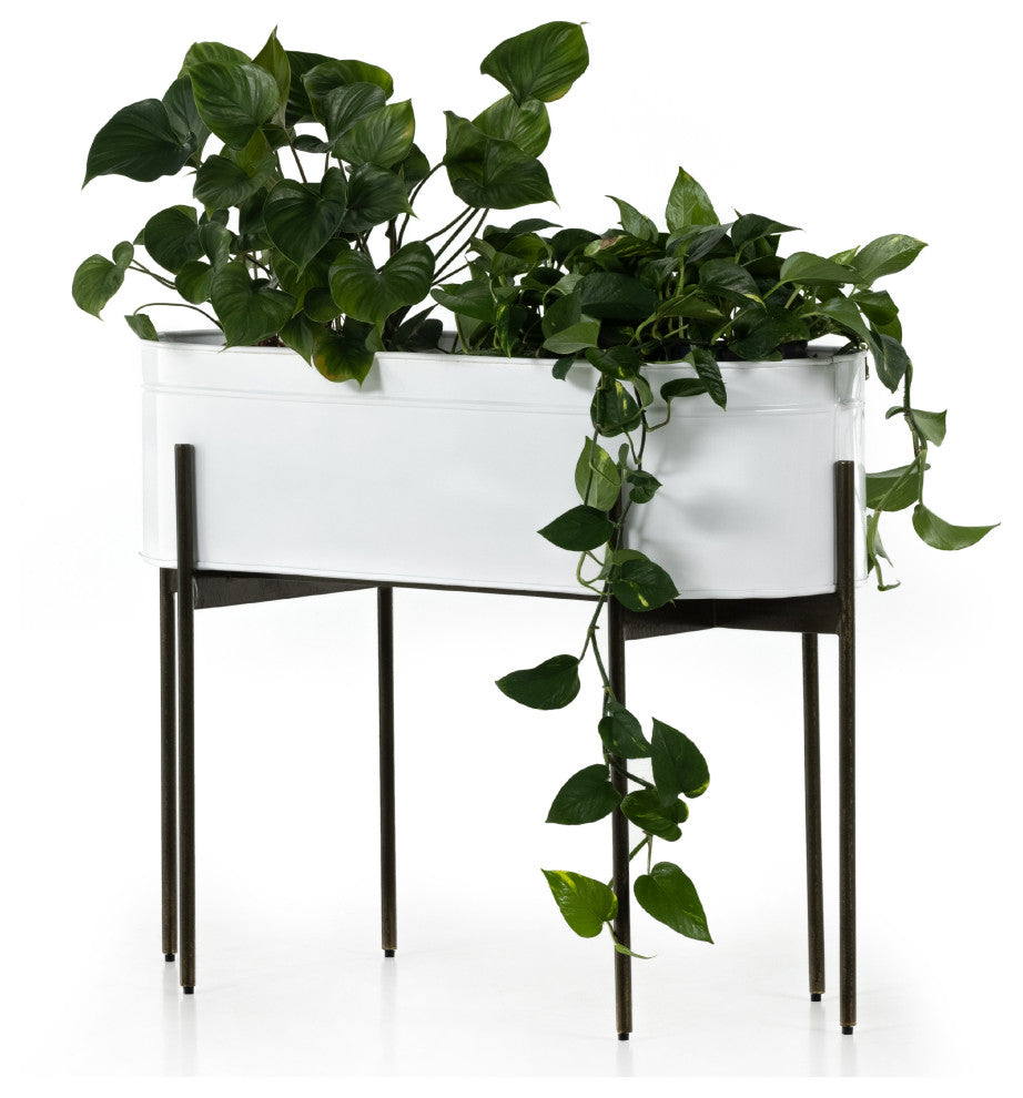 Jed Large Planter-White High Gloss