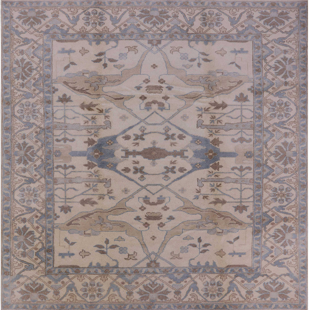 Ahgly Company Indoor Square Mid-Century Modern Area Rugs, 7' Square