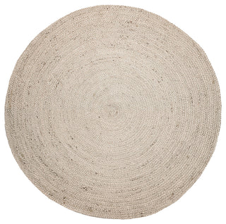 Kerala Jute Area Rug, Ivory, 6' Round