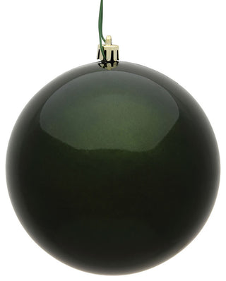 Vickerman 4" Moss Green Candy Ball UV 6-Pack, N591064Dcv