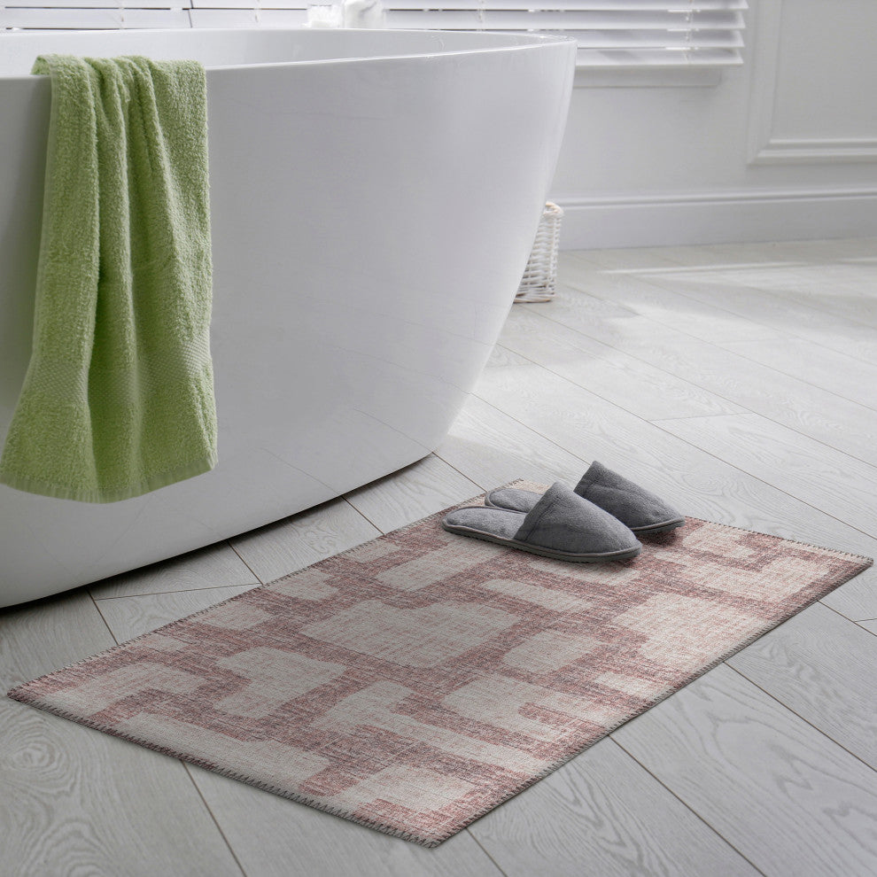 Indoor/Outdoor Sedona SN4 Taupe Machine Washable 1'8" x 2'6" Rug