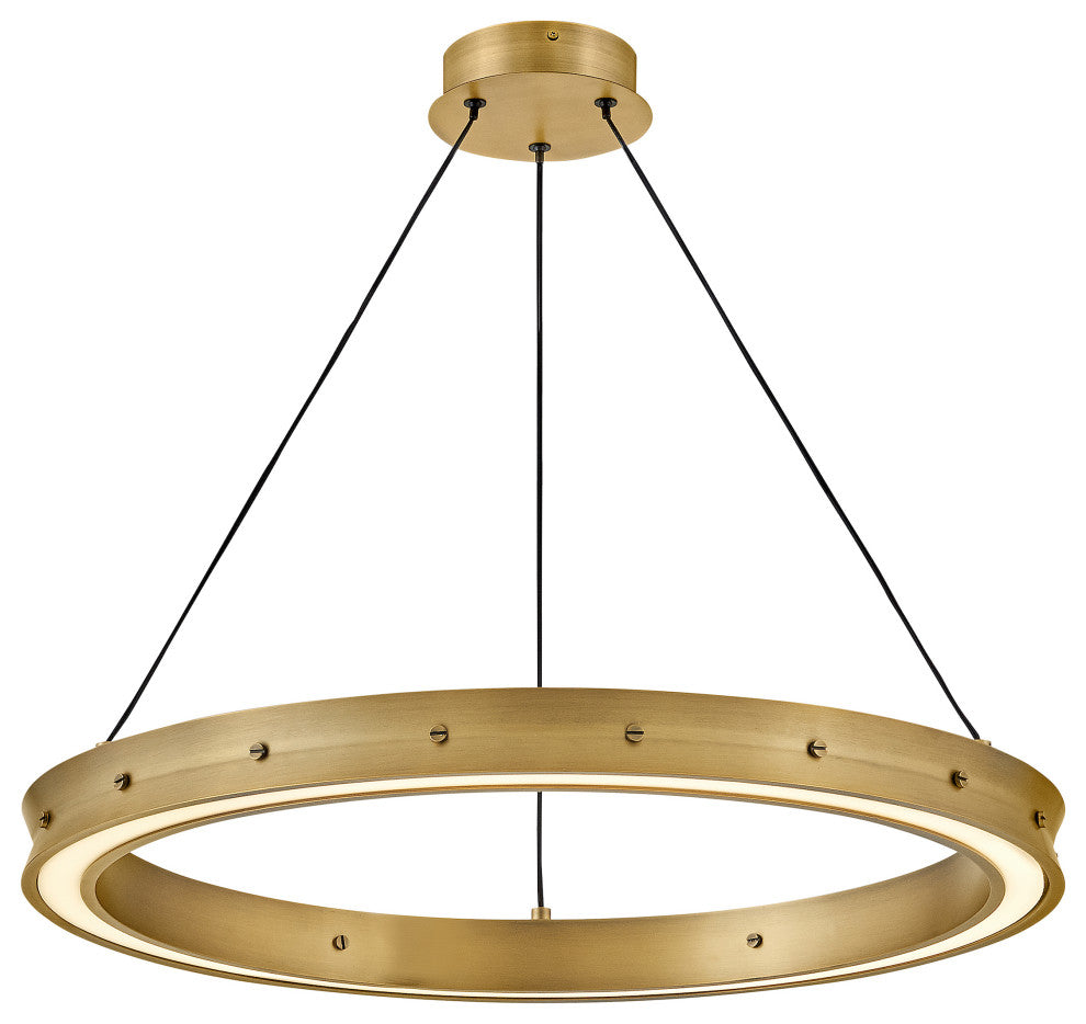 Fredrick Ramond Althea Medium Chandelier, Lacquered Brass