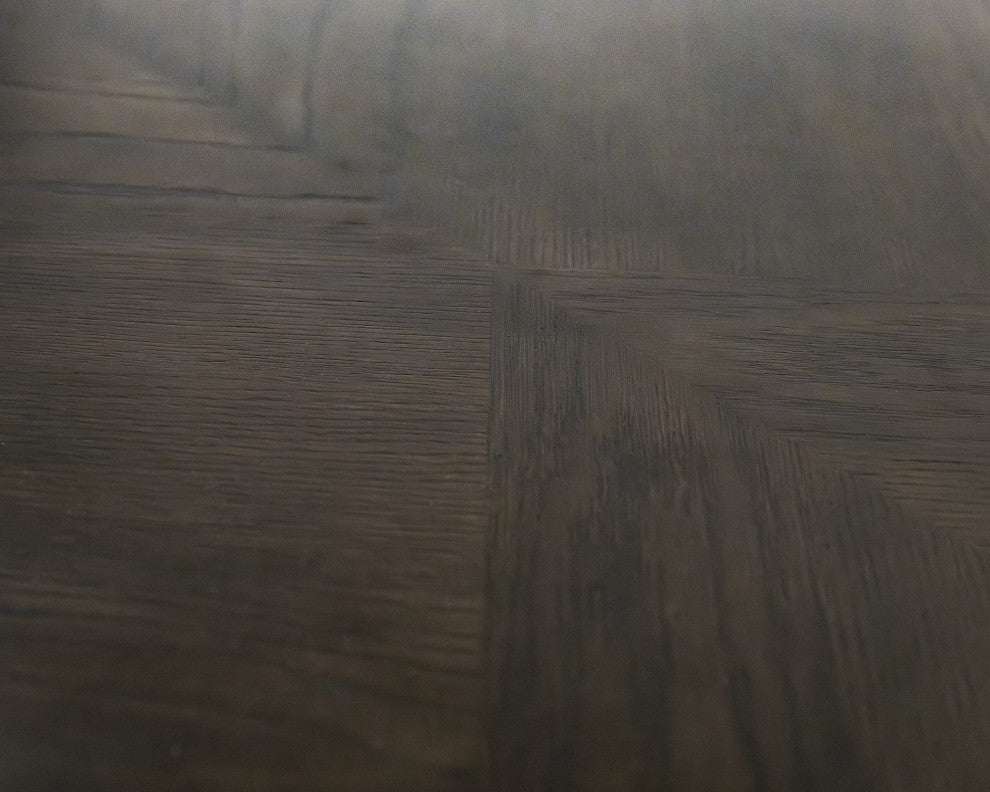 Modern Wood Rectangular Extension Kitchen Dining Table, Black