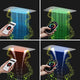 Monza 20*14" Remote Controlled LED Digital Rainfall Shower System, Chrome