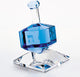 Dreidel On Stand Cobalt 3"