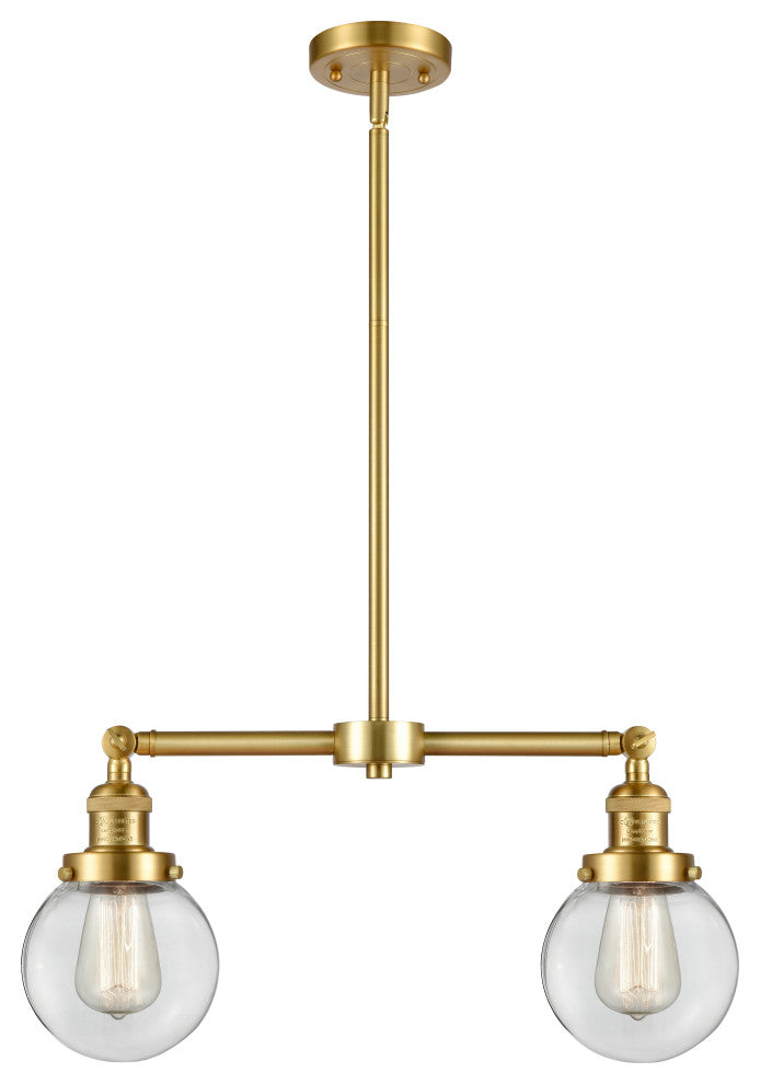 Beacon Island Light, Satin Gold, Clear