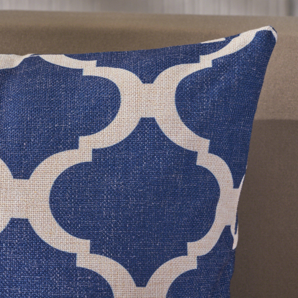 GDF Studio Amelia Outdoor 18" Water Resistant Square Pillows, Set of 4
