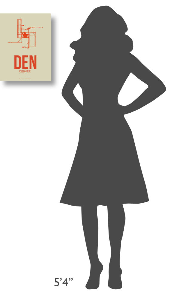"DEN Denver  Poster 2" Fine Art Print