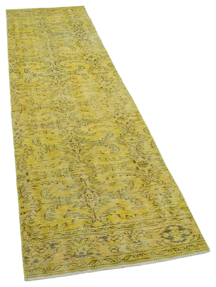Rug N Carpet - Hand-knotted Turkish 2' 8" x 9' 6" One-of-a-Kind Runner Area Rug