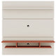 Tribeca 62.99 Floating Entertainment Center in Off White and Terra Orange Pink