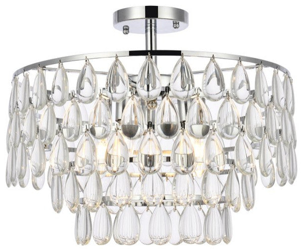 Murphy 18" Flush Mount, Chrome