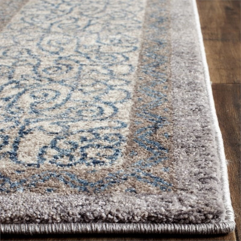 Safavieh Sofia Sof365A  Rug, Light Grey/Blue, 2'6" X 4'0"