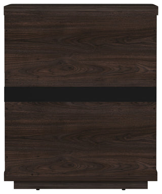 Manhattan Comfort Evelyn Nightstand, Brown, Single