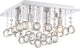 Quoizel BRX1611C Four Light Flush Mount Bordeaux Polished Chrome