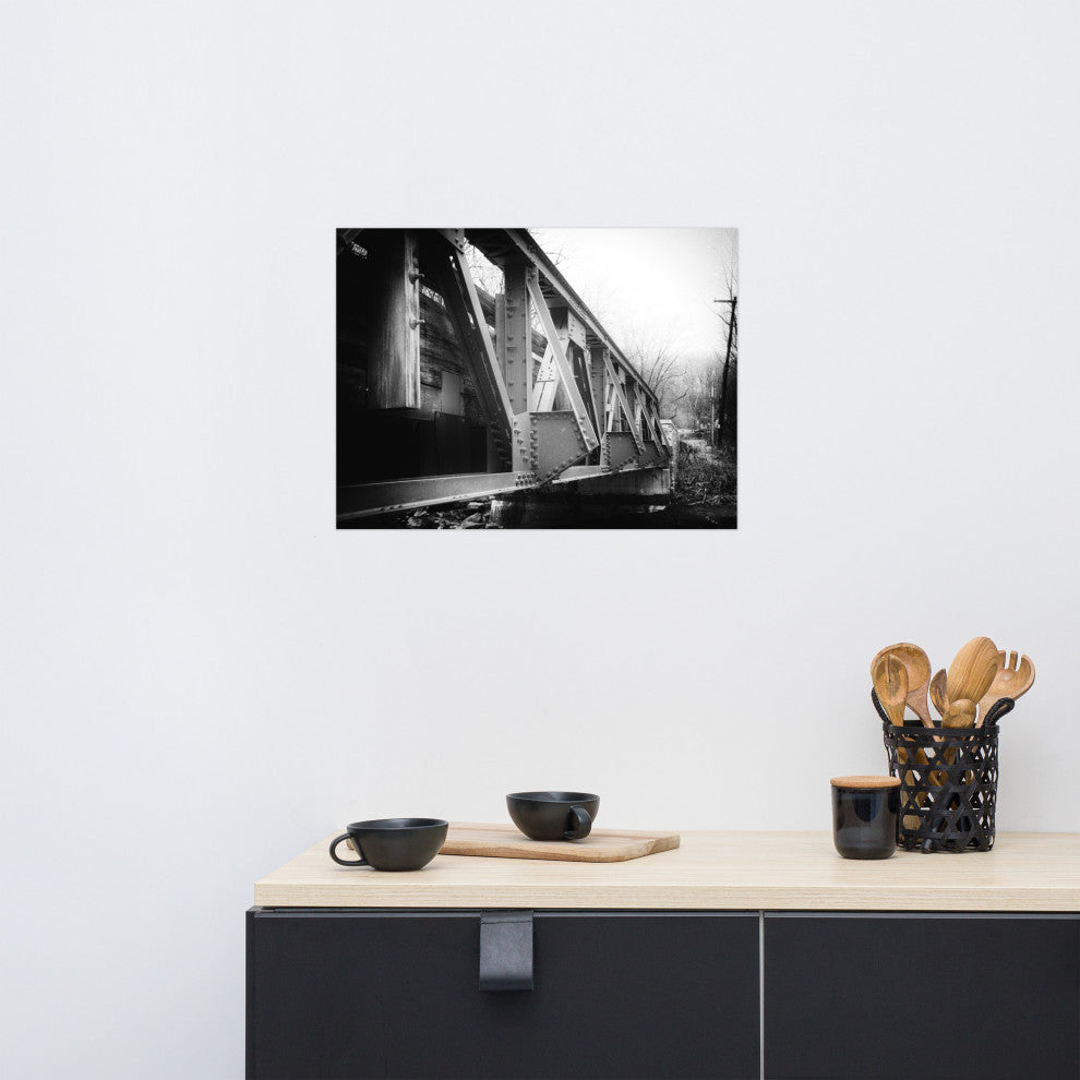 White Clay Creek Bridge Landscape Photo Unframed Wall Art Print, 18" X 24"