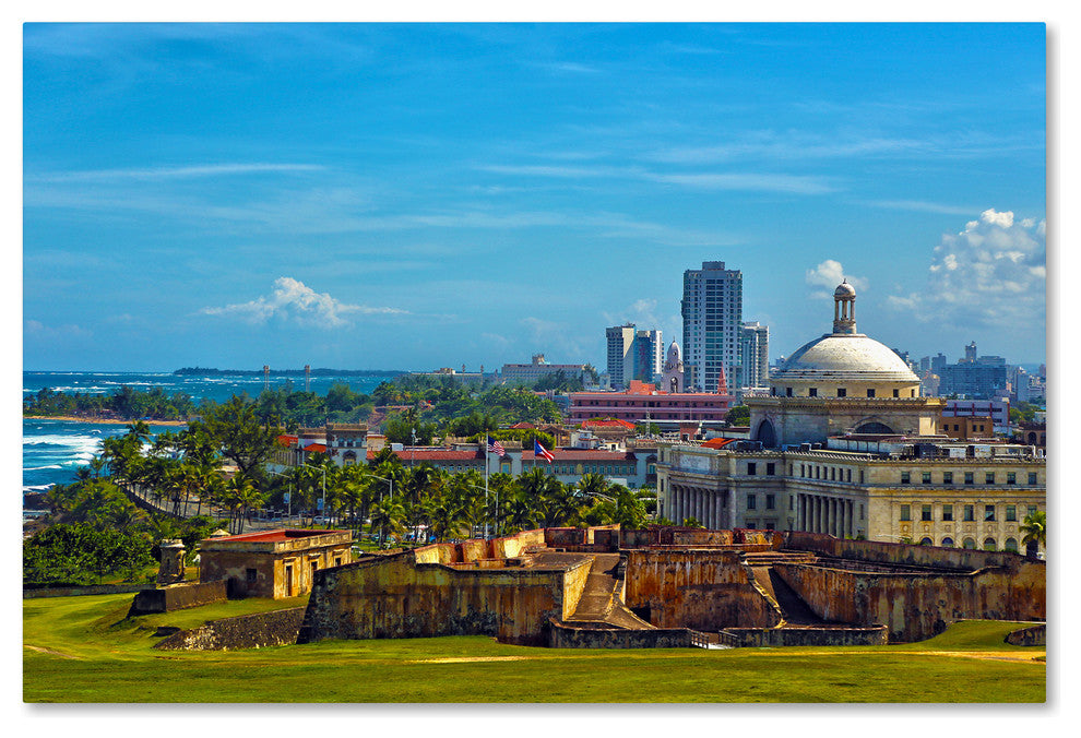 CATeyes 'Old San Juan' Canvas Art, 47x30