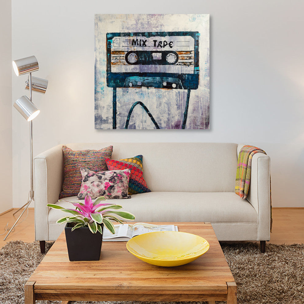 "Mix Tape" by Francis Ward, Canvas Print, 18"x18"