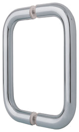 Mont Hard 8" Back to Back Tubular Pull, Chrome