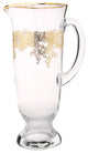 Classic Touch Water Pitcher with Gold Design