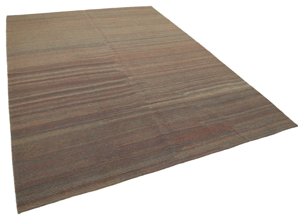 Rug N Carpet - Handmade Oriental 7' 3'' x 9' 9'' Decorative Wool Kilim Rug