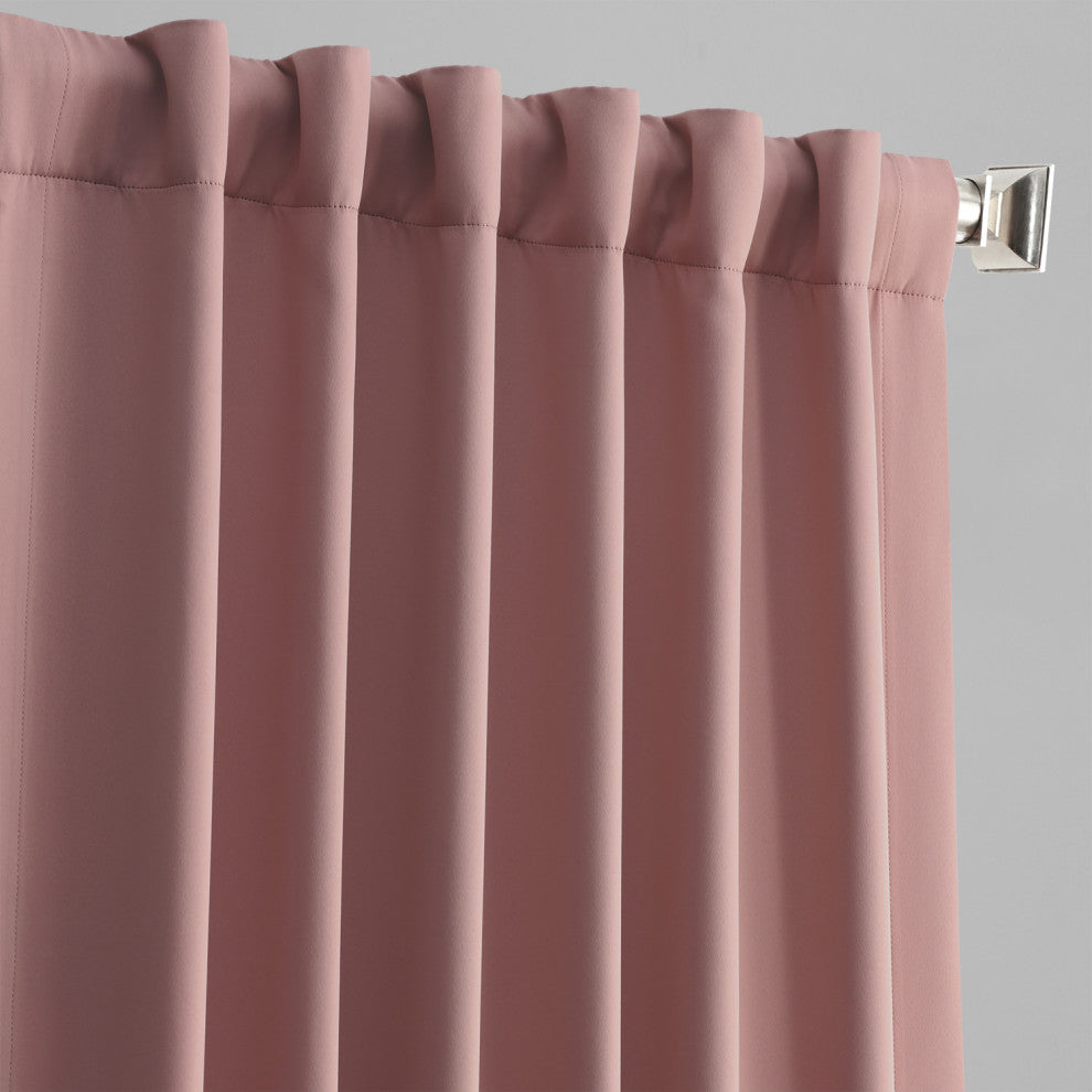 Room Darkening Curtain Panel Pair, Fresco Blush, 50"x108"