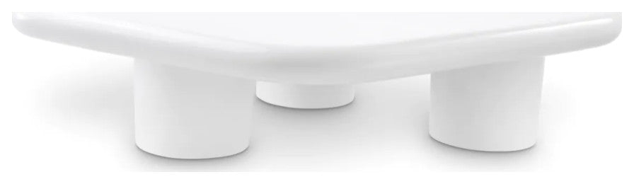 White Free Form Coffee Table, Eichholtz Matiz