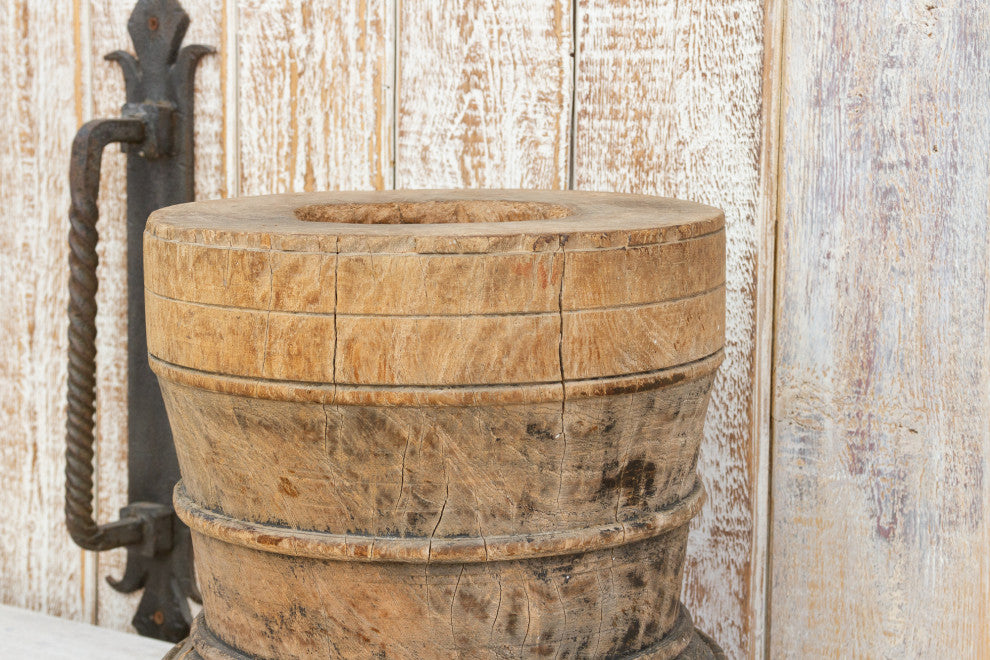 Turned Rice Grinder Pot