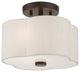 English Bronze French Country, Floral, Transitional, Semi Flush