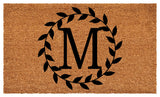 Calloway Mills Laurel Wreath Doormat, Letter M