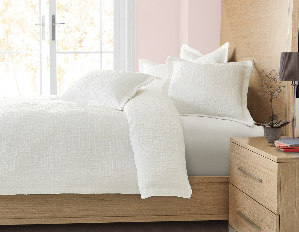 Hillton 6-Piece King Duvet Set - White