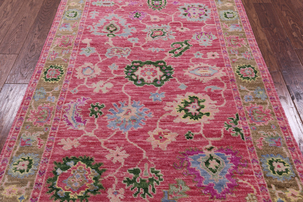 4' 0" X 6' 2" Turkish Oushak Hand Knotted Wool Rug - Q15333