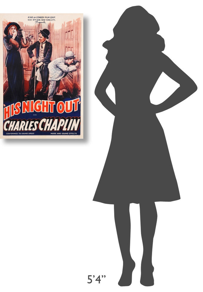 Charlie Chaplin, His Night Out, 1915, 20x30