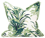 Howard Elliott Madcap Cottage Bermuda Bay Palm 24" x 24" Pillow, Down Insert