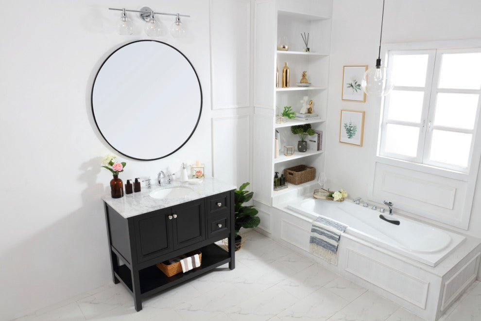 Matilda 42" Single Bathroom Vanity Set, Black