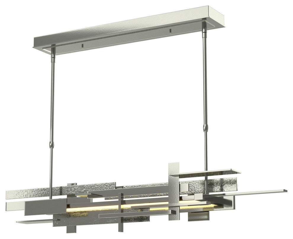 Planar Large LED Pendant, Sterling Finish