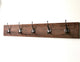 5-Hooks Reclaimed Barn Wood Coat Rack, 36"