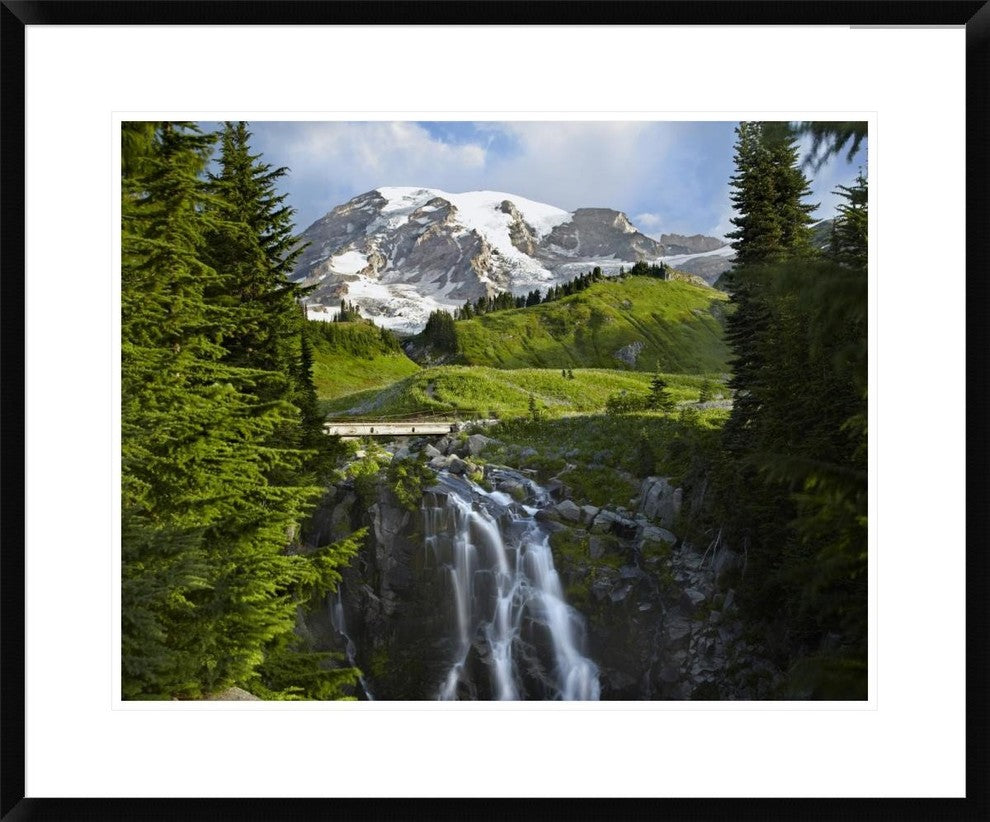Myrtle Falls and Mount Rainier, Mount Rainier National Park, Washington, 30"x24"