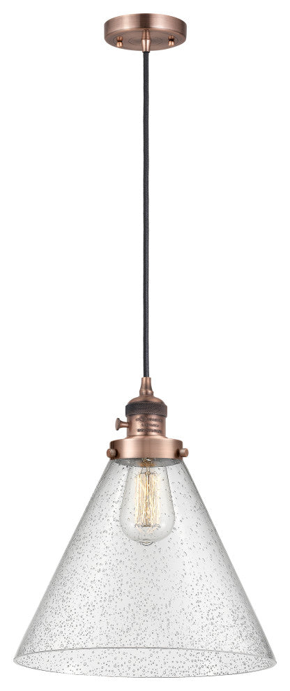 INNOVATIONS 201CSW-AC-G44-L 1-Light Mini Pendant Antique Copper