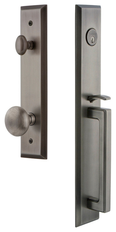 Fifth Avenue 1-Piece Dummy Handleset, D Grip and Fifth Avenue Knob, 849467