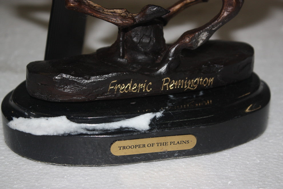 Trooper of the Plains Bronze Statue By Remington