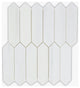 Bianco Dolomiti Honed 2x8 Picket Marble Mosaic