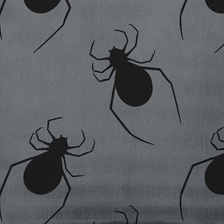 18"x18" Crawling Spiders Decorative Throw Pillow, Steel Gray