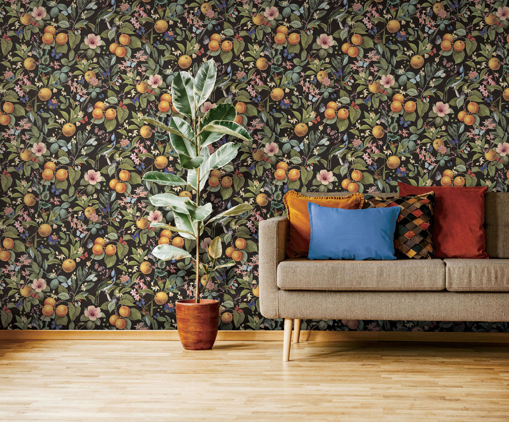 Citrus Peel and Stick Wallpaper