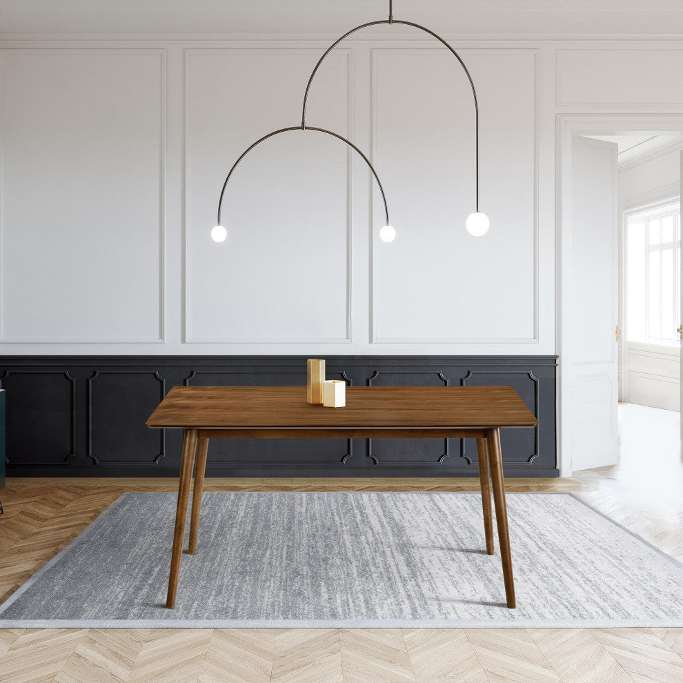 Westmont 59" Rectangular Dining Table, Walnut Wood