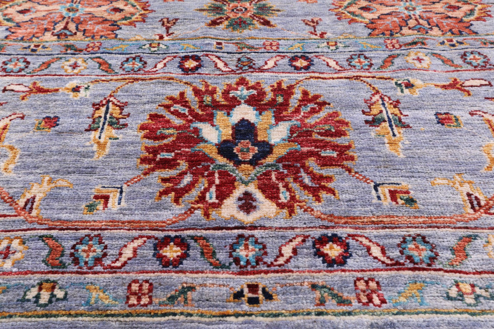 9' 1" X 11' 9" Persian Tabriz Handmade Wool Rug Q7601