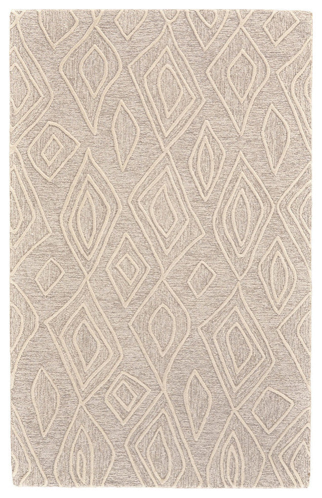 Weave & Wander Fadden Rug, Ivory/Natural, 2'6"x8'