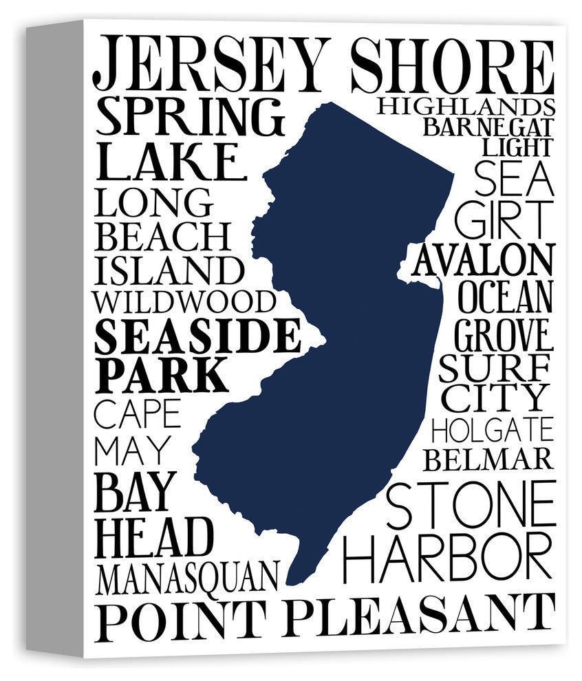 New Jersey Shore 11x14 Canvas Wall Art