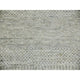Gray Undyed 100% Wool Modern Grass Design Hand Knotted Square Rug, 9'11"x10'